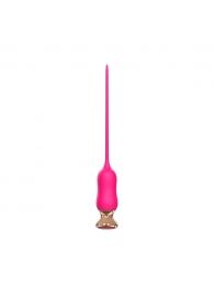 Розовый тонкий стимулятор Nipple Vibrator - 23 см. - I-MOON - купить с доставкой в Батайске
