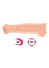 Телесная фантазийная насадка на член Cock Sleeve Size L - KOKOS - в Батайске купить с доставкой