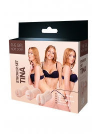 Набор из 3 мастурбаторов The Girl Next Door Tina - Dream Toys - в Батайске купить с доставкой