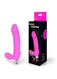 Розовый безремневой страпон Sexy Friend - 1137 - купить с доставкой в Батайске