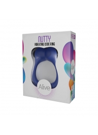 Синее эрекционное виброкольцо Nutty - Adrien Lastic - в Батайске купить с доставкой