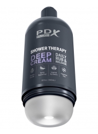 Мастурбатор в бутылке Shower Therapy Deep Cream - Pipedream - в Батайске купить с доставкой