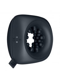 Черный мужской вибромассажер Ring Stroker - Satisfyer - в Батайске купить с доставкой