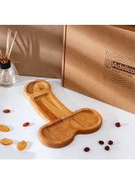 Деревянное блюдо для подачи в форме члена (32,5 х 20 х 1,7 см) - Сима-Ленд - купить с доставкой в Батайске