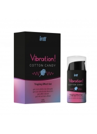 Жидкий вибратор Vibration Cotton Candy с ароматом сахарной ваты - 15 мл. - INTT - купить с доставкой в Батайске