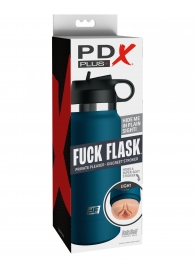 Мастурбатор-вагина в синей колбе F*ck Flask - Pipedream - в Батайске купить с доставкой