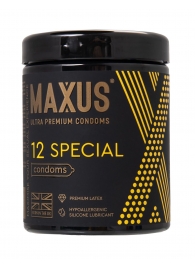 Презервативы с точками и рёбрами MAXUS Special - 12 шт. - Maxus - купить с доставкой в Батайске