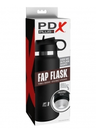 Черный мастурбатор в виде бутылки Fap Flask - Pipedream - в Батайске купить с доставкой