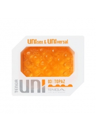 Оранжевый мастурбатор-стимулятор Tenga Uni Topaz - Tenga - в Батайске купить с доставкой