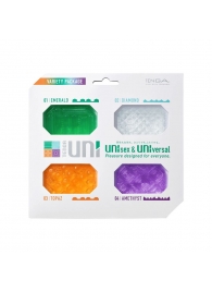 Набор из 4 мастурбаторов-стимуляторов Tenga Uni Variety Pack - Tenga - в Батайске купить с доставкой