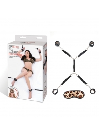 Леопардовая фиксация на матрас для рук и ног Classic Bedspreader - Lux Fetish - купить с доставкой в Батайске