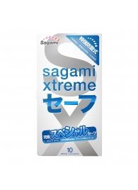 Презервативы Sagami Xtreme Ultrasafe с двойным количеством смазки - 10 шт. - Sagami - купить с доставкой в Батайске
