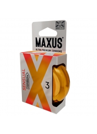 Презервативы анатомической формы Maxus Sensual - 3 шт. - Maxus - купить с доставкой в Батайске