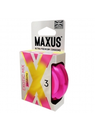 Ароматизированные презервативы Maxus Exotic Mix - 3 шт. - Maxus - купить с доставкой в Батайске