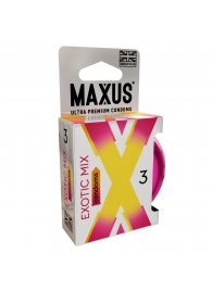 Ароматизированные презервативы Maxus Exotic Mix - 3 шт. - Maxus - купить с доставкой в Батайске