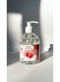 Лубрикант на водной основе Love Protection Raspberry с ароматом малины - 300 мл. - Lola Games - купить с доставкой в Батайске