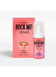 Жидкий вибратор Nuei Rock Me! с ароматом клубники - 20 мл. - Nuei cosmetics - купить с доставкой в Батайске