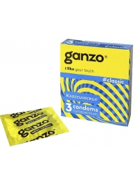 Классические презервативы с обильной смазкой Ganzo Classic - 3 шт. - Ganzo - купить с доставкой в Батайске