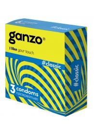Классические презервативы с обильной смазкой Ganzo Classic - 3 шт. - Ganzo - купить с доставкой в Батайске