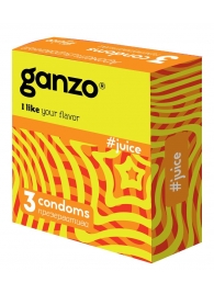 Ароматизированные презервативы Ganzo Juice - 3 шт. - Ganzo - купить с доставкой в Батайске