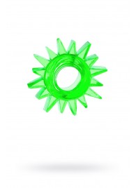 Зеленое эрекционное кольцо-солнце - Toyfa Basic - в Батайске купить с доставкой