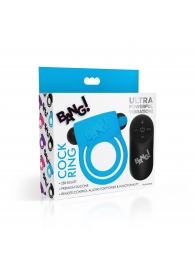 Голубое эрекционное виброкольцо 28X Remote Control Vibrating Cock Ring   Bullet - XR Brands - в Батайске купить с доставкой
