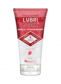 Интимный гель-смазка на водной основе Lubrimax Magic Strawberry - 75 мл. - ИнтелБИО - купить с доставкой в Батайске