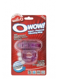 Фиолетовое эрекционное виброкольцо OWOW PURPLE - Screaming O - в Батайске купить с доставкой