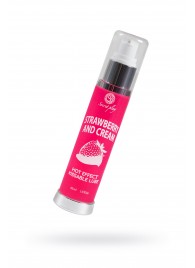 Массажное масло 2-в-1 с разогревающим эффектом и вкусом клубники со сливками - 50 мл. - Secret Play - купить с доставкой в Батайске