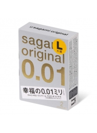 Презервативы Sagami Original 0.01 L-size увеличенного размера - 2 шт. - Sagami - купить с доставкой в Батайске
