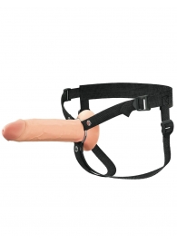 Полый страпон на ремнях 8’’ Hollow Silicone Strap-on - Pipedream - купить с доставкой в Батайске