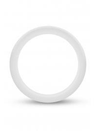 Белое люминесцентное эрекционное кольцо Silicone Glo Cock Ring - Blush Novelties - в Батайске купить с доставкой