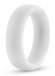 Белое люминесцентное эрекционное кольцо Silicone Glo Cock Ring - Blush Novelties - в Батайске купить с доставкой
