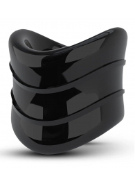 Черное эрекционное кольцо на мошонку Beef Ball Stretcher Snug X Long - Blush Novelties - в Батайске купить с доставкой