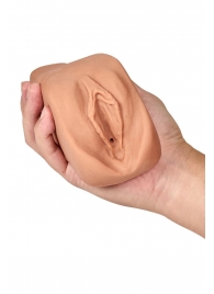 Маструбатор-вагина с вибрацией Soft   Wet Renata Realistic Tan Masturbator - Blush Novelties - в Батайске купить с доставкой