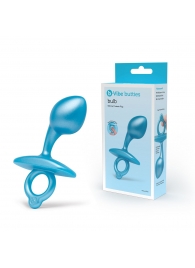 Голубая анальная пробка для массажа простаты Bulb Silicone Prostate Plug - 10,7 см. - b-Vibe - в Батайске купить с доставкой