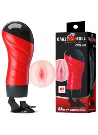 Мастурбатор-вагина Delia с вибрацией и присоской - Baile - в Батайске купить с доставкой