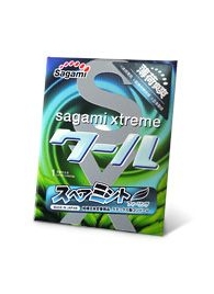 Презерватив Sagami Xtreme Mint с ароматом мяты - 1 шт. - Sagami - купить с доставкой в Батайске