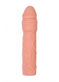 Телесная удлиняющая насадка с подхватом - 19 см. - ToyFa - в Батайске купить с доставкой