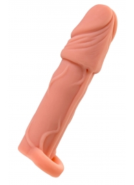 Телесная удлиняющая насадка с подхватом - 16 см. - ToyFa - в Батайске купить с доставкой