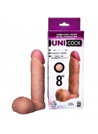 Фаллическая насадка для страпона UNICOCK 8  - 20 см. - LOVETOY (А-Полимер) - купить с доставкой в Батайске