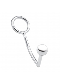 Кольцо на пенис с анальным стимулятором Stainless Steel Anal Hook   Cock Ring - BlueLine - в Батайске купить с доставкой