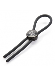 Тёмно-серое эрекционное кольцо с зажимом Again and Again Adjustable Cock Ring - Fifty Shades of Grey - в Батайске купить с доставкой
