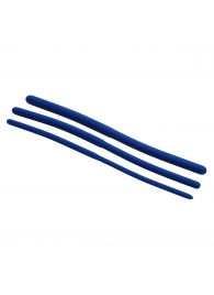 Набор из 3 синих силиконовых уретральных расширителей Invasion Silicone Urethral Sound Trainer Set - XR Brands - купить с доставкой в Батайске