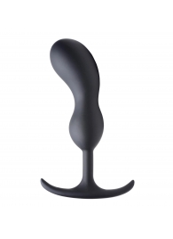 Черный массажер простаты с утяжелителями Premium Silicone Weighted Prostate Plug Large - 18,8 см. - XR Brands - в Батайске купить с доставкой