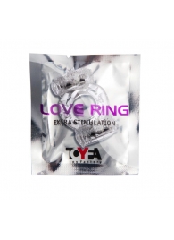 Прозрачное виброкольцо с двумя вибропульками - Toyfa Basic - в Батайске купить с доставкой