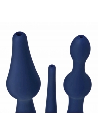 Набор из 3 универсальных насадок для анального душа Universal 3 Piece Silicone Enema Attachment Set - XR Brands - купить с доставкой в Батайске