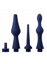 Набор из 3 универсальных насадок для анального душа Universal 3 Piece Silicone Enema Attachment Set - XR Brands - купить с доставкой в Батайске