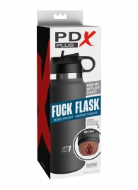 Смуглый мастурбатор-вагина в корпусе-бутылке F*ck Flask - Pipedream - в Батайске купить с доставкой