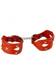 Красные наручники «Цезарь» - Sitabella - купить с доставкой в Батайске